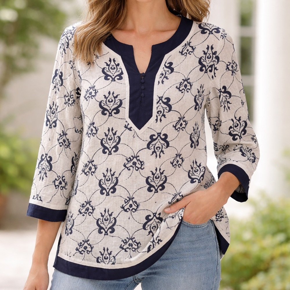 Vintage Saint Tropez West Linen Shirt